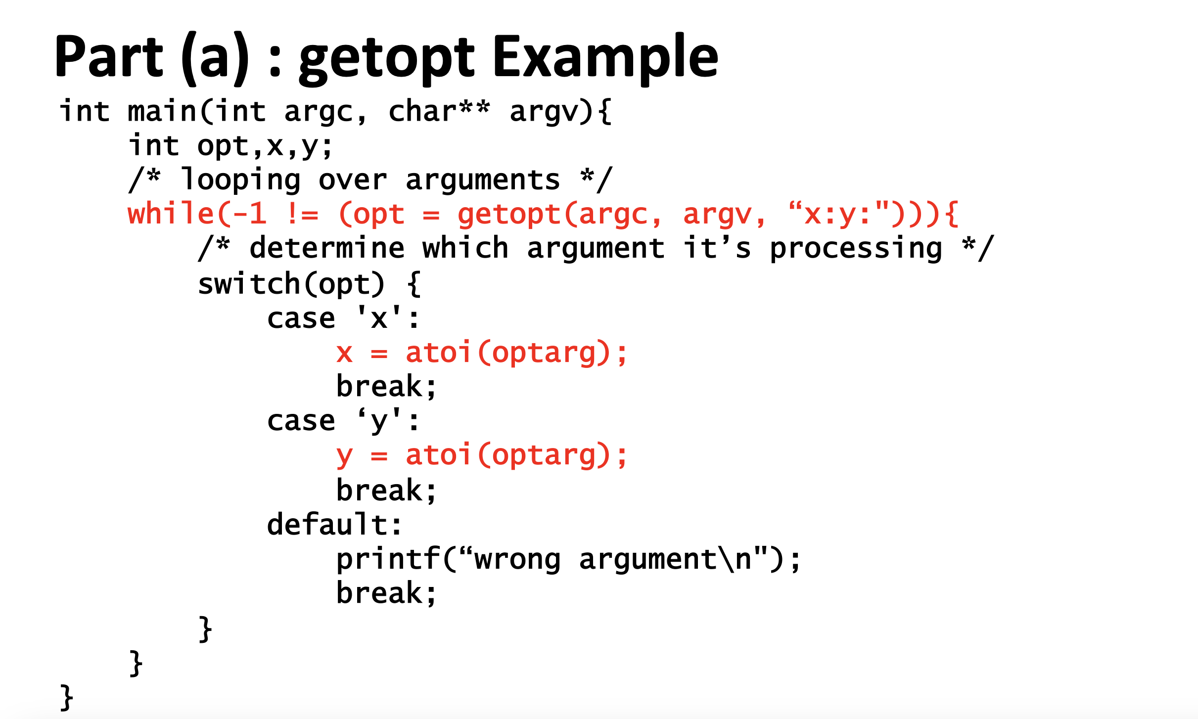 lab4 getopt